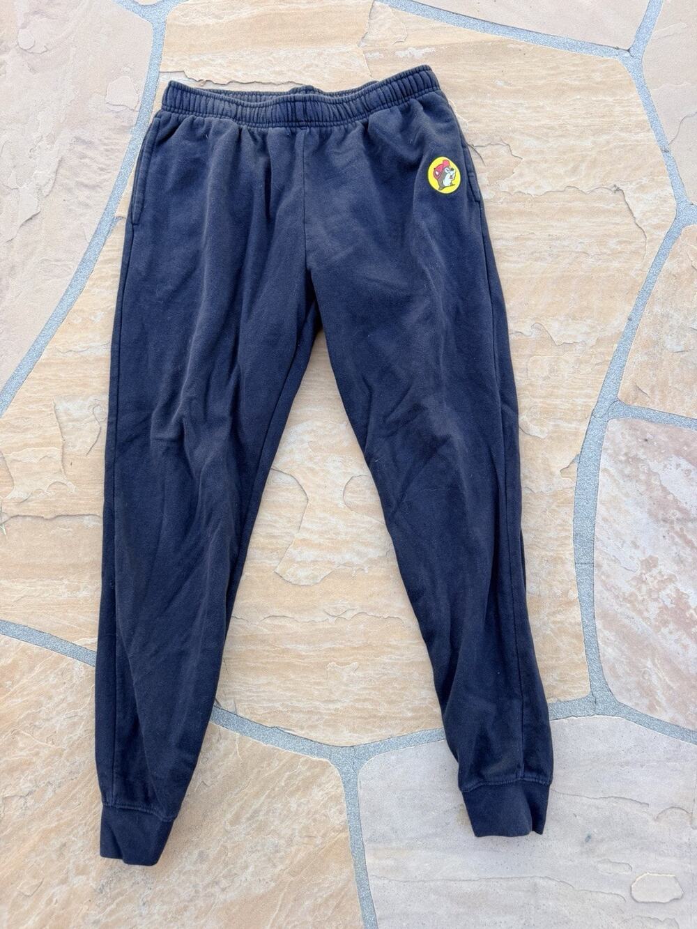 Buc-ee's Beaver Logos Sweatpants Unisex | Black, Large Pockets Athletic Pants